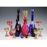 A selection of 19th century and later glass,