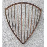 Two cast iron hay feeders (2)