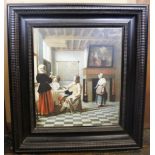 A 19th century Portuguese style hardwood picture frame,
