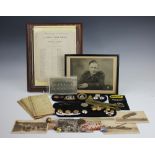 Norfolk Regiment; a collection of Military ephemera, World War I and later,