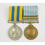 A Korea Medal pair to 14467151 Cpl T. W. Wright, R.