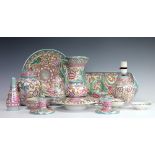 A selection of Charlotte Rhead for Bursley Ware ceramics,