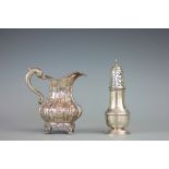 A Victorian silver milk jug, William Hunter, London 1840,