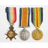 A World War I medal trio to 1621 Pte A Studd, Norf.R, comprising 1914/15 Star, BWM and VM.