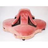 A Victorian conversation seat,