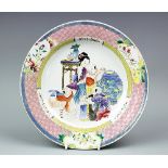 An 18th style century Chinese famille rose plate,