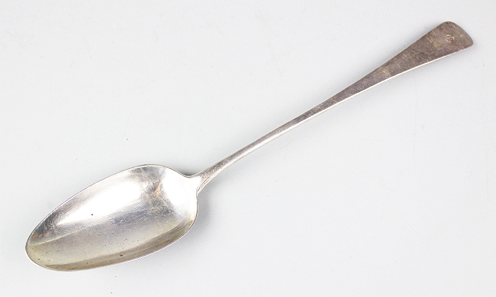 A George III Old English Pattern silver basting spoon, Stephen Adams, London 1802, initialled C, 3.