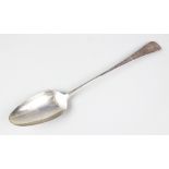 A George III Old English Pattern silver basting spoon, Stephen Adams, London 1802, initialled C, 3.