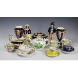 A miscellany of 19th century and later ceramics,