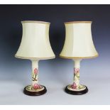 A pair of Moorcroft Magnolia pattern lamp bases,