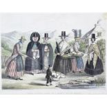 Roberts Groom & Co Lithographers London, 19th century hand coloured lithograph,