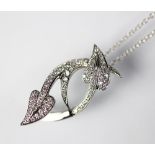 A Stephen Webster diamond set pendant from the Fly by Night series,