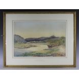 Edith Phipson, Watercolour, 'Repairing The Nets' - Mawddach Estury Nr Barmouth North Wales,
