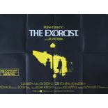 An original The Exorcist film poster, quad, directed by William Friedkin,