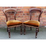 A set of six William IV mahogany dining chairs, possibly Scottish,