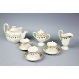 A Wedgwood Etruria Strawberry Fruit pattern part tea service comprising; a teapot and cover,