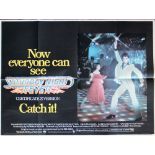 An original Saturday Night Fever film poster, quad, starring John Travolta, certificate 'A' version,