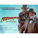 An original Indiana Jones And The Last Crusade film poster, quad,