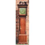 A George III oak and mahogany crossbanded eight day longcase clock,