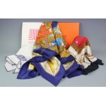 An Hermes Paris silk scarf, Le Tarot desgined by Annie Faivre, 90cm x 90cm,