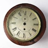 A 19th century single fusee eight day rosewood wall clock, of chronometer type,