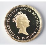 A Britannia proof 1/10 oz gold coin, dated 1996,