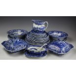 A Spode Italian Pattern forty piece part dinner service,