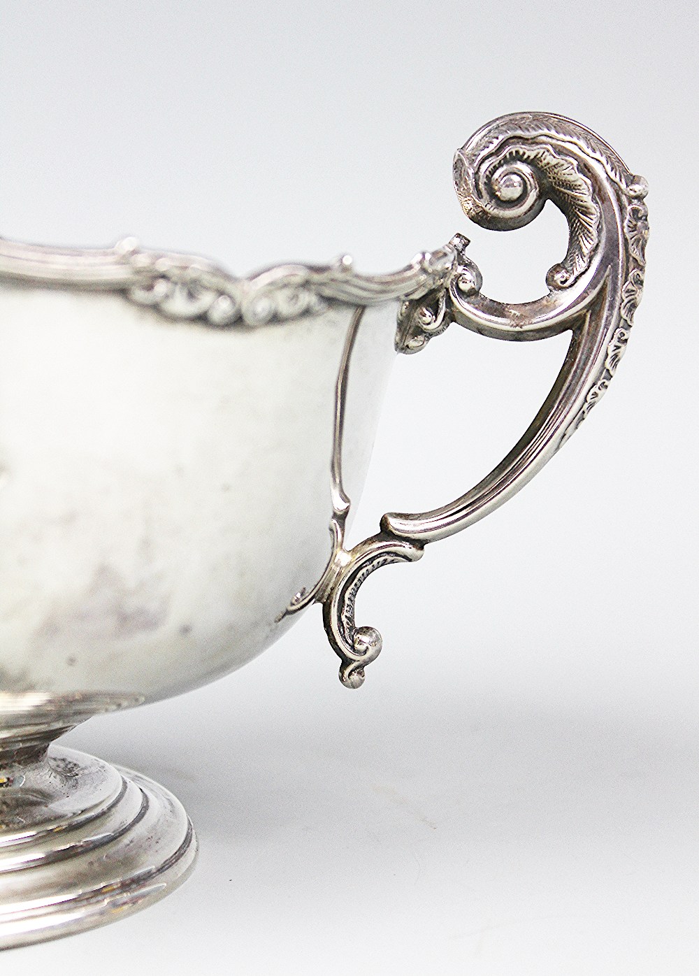 A George V twin handled silver pedestal bowl, Adie Brothers, Birmingham 1924, - Image 2 of 2