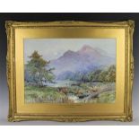 Alfred Fontville de Breanski (1877-1957) Watercolour, Ben Venue & Loch Achray Trossachs (Stirling,