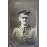 A collection of Edwardian and World War I mostly Military postcards and photographs,