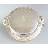 Military interest; A George V silver circular tureen and cover, Charles Boyton, London 1935,
