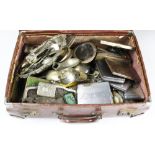 A miscellany of 19th century and later silver and silver plated wares,