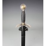 A World War II Third Reich German Luftwaffe officers sword, with 67cm Paul Weyersberg & Co blade,