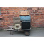 A vintage ash sack trolley,