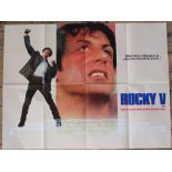 A collection of twenty five film posters, quads, mostly action films, comprising, Rocky V (x2),