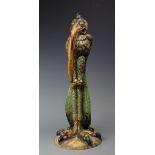 An Andrew Hull for Cobridge pottery Martinware type figure of an Olga grotesque bird,