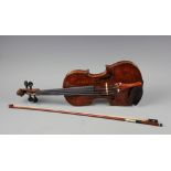 A students violin, with 31cm two piece back,