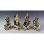 A matched set of four 18th century style Samson porcelain figures of The Continents,