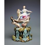 A late 19th century Meissen porcelain group 'The Triumph of Venus', modelled after Johann Kandler,