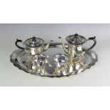 A Mappin & Webb Princes plate five piece tea and coffee service, circa 1900,