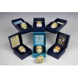 Six Halcyon Days, Bilston enamel Easter 'Egg' boxes, to include; 1979, 1981, 1983, 1984, 1985,