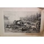 After Fortunino Matania, Black and white print,