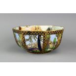 A Wedgwood Fairyland lustre Octagonal bowl designed by Daisy Makeig-Jones,