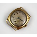 A 9ct gold Stolrace wristwatch, Chester 1929,