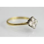 A four stone diamond ring, the four brilliant cut diamonds,