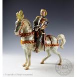 A Beswick Knight in Armour (The Earl of Warwick), model number 1145, designed by Arthur Gredington,