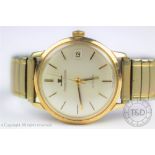 A gentleman's gold Jaeger Le Coultre automatic wristwatch,