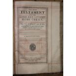 BIBLE - 17TH CENTURY, THOMAS BUCK and ROGER DANIEL,