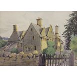 A collection of sixteen modern watercolours, village and country scenes, mostly by Anita Primrose,