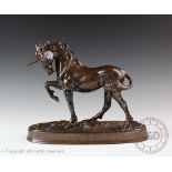 A Beswick Unicorn, model number 3021, designed by Graham Tongue, issued 1989-1992, bronze gloss, 23.